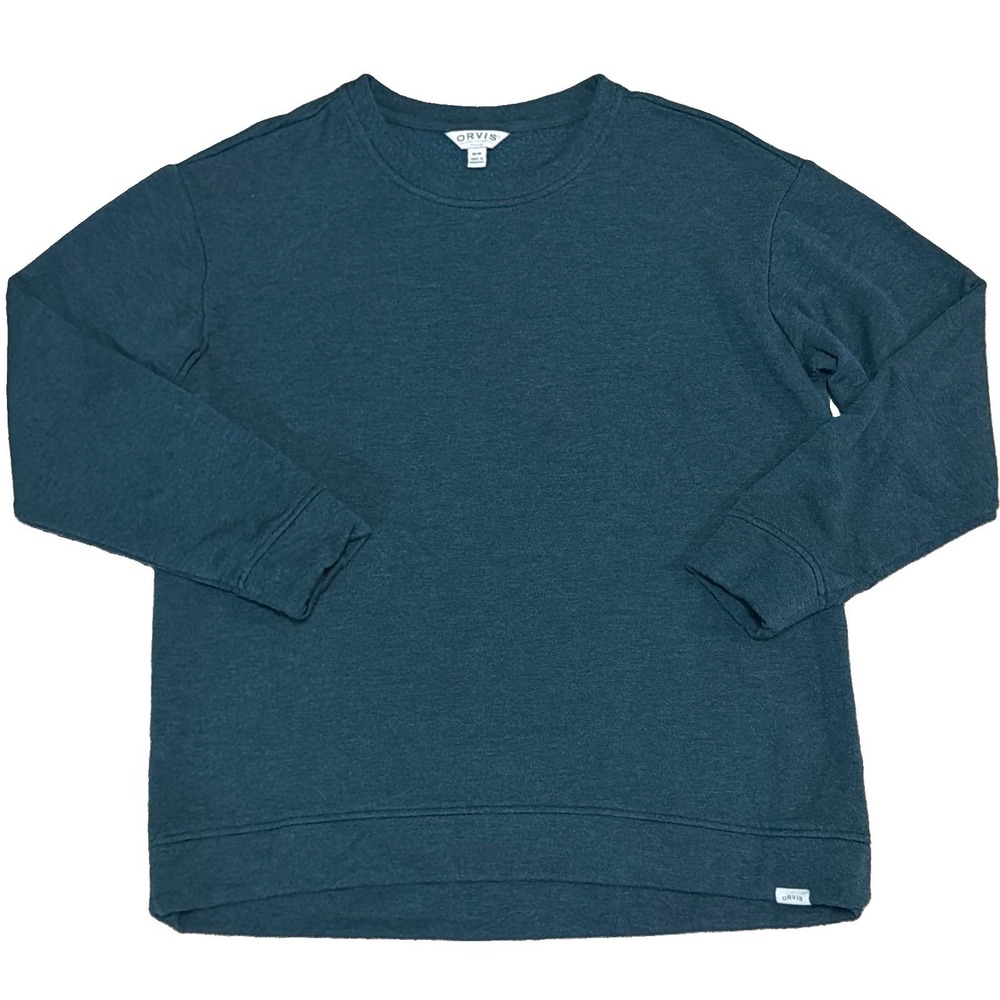 Orvis Women's Medium Green Pull Over Super Soft Sweater Stretch - Picture 1 of 8
